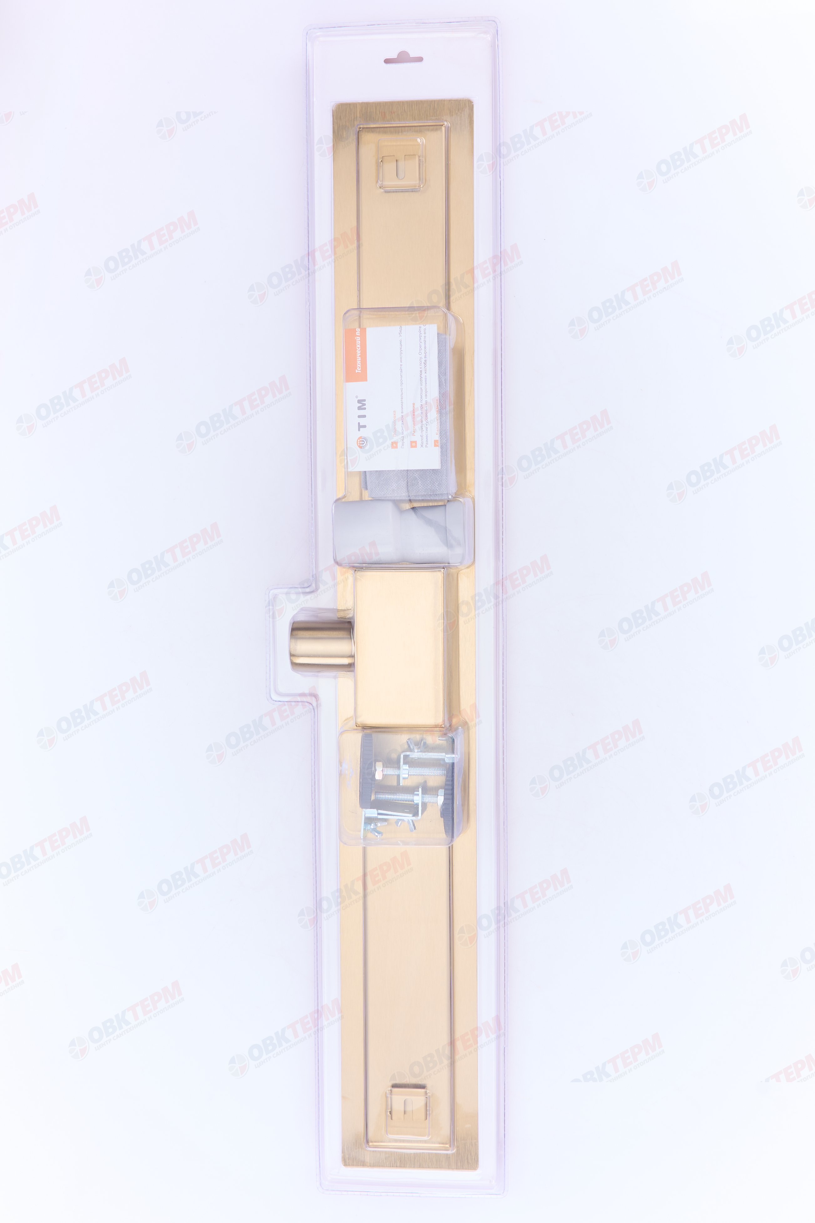 Трап-лоток 80 см золото цвет (сухой +гидрозатвор)TIM BAD488002GP (1шт/4шт упак) - миниатюра №4