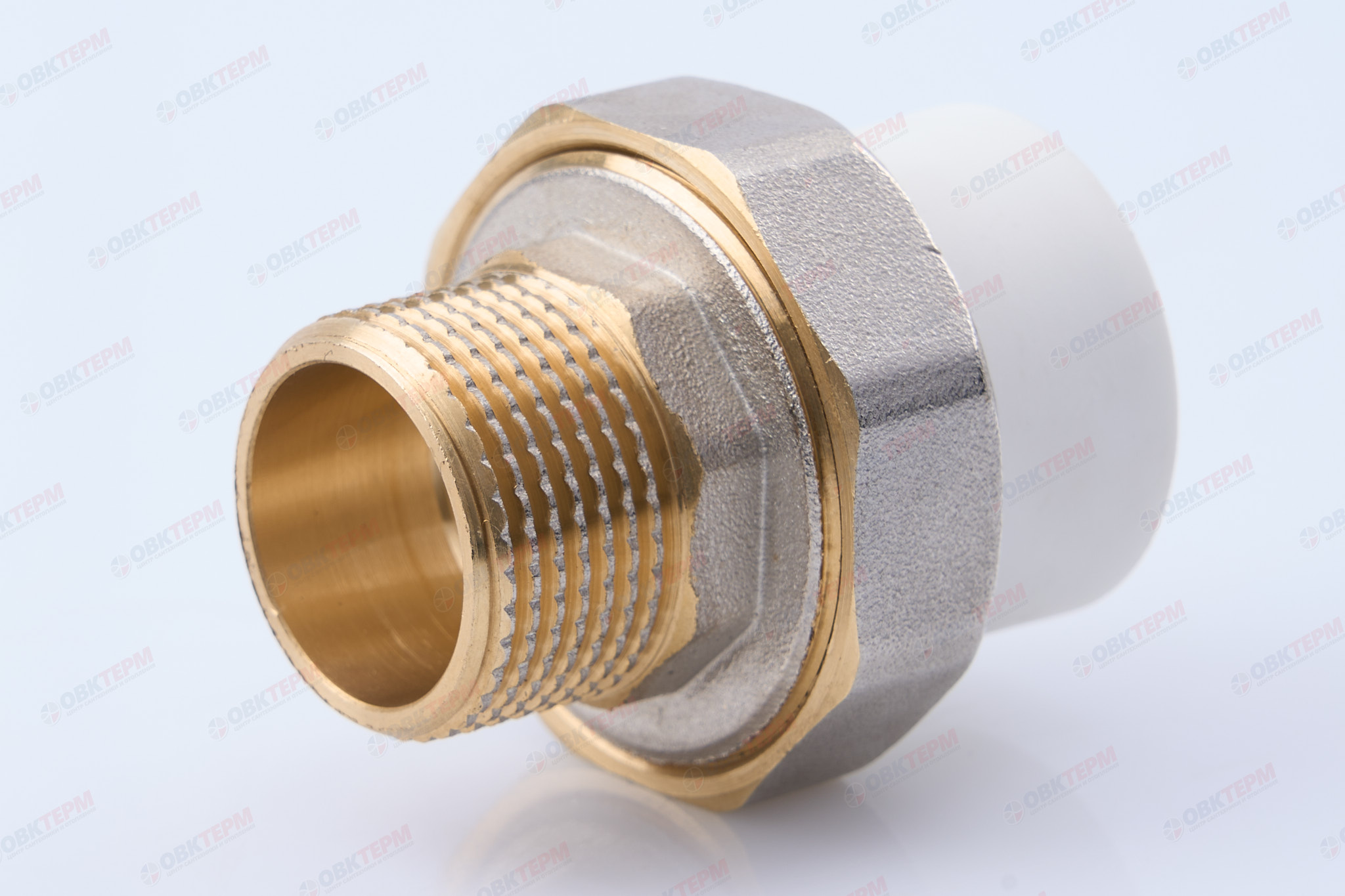 Разборное соединение 25 * 3/4" н    (белый)  (100 шт/ящ)  KOER - Изображение №1