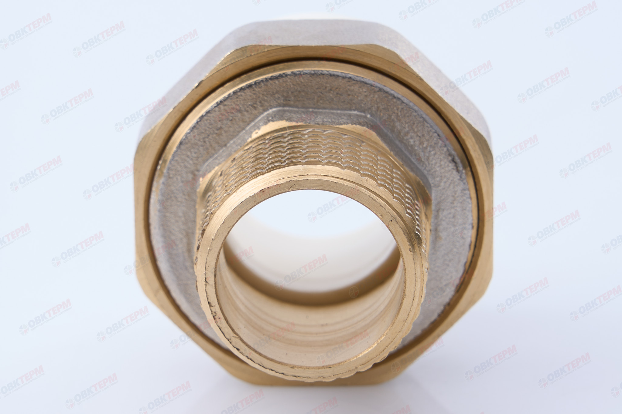 Разборное соединение 25 * 3/4" н    (белый)  (100 шт/ящ)  KOER - Изображение №3
