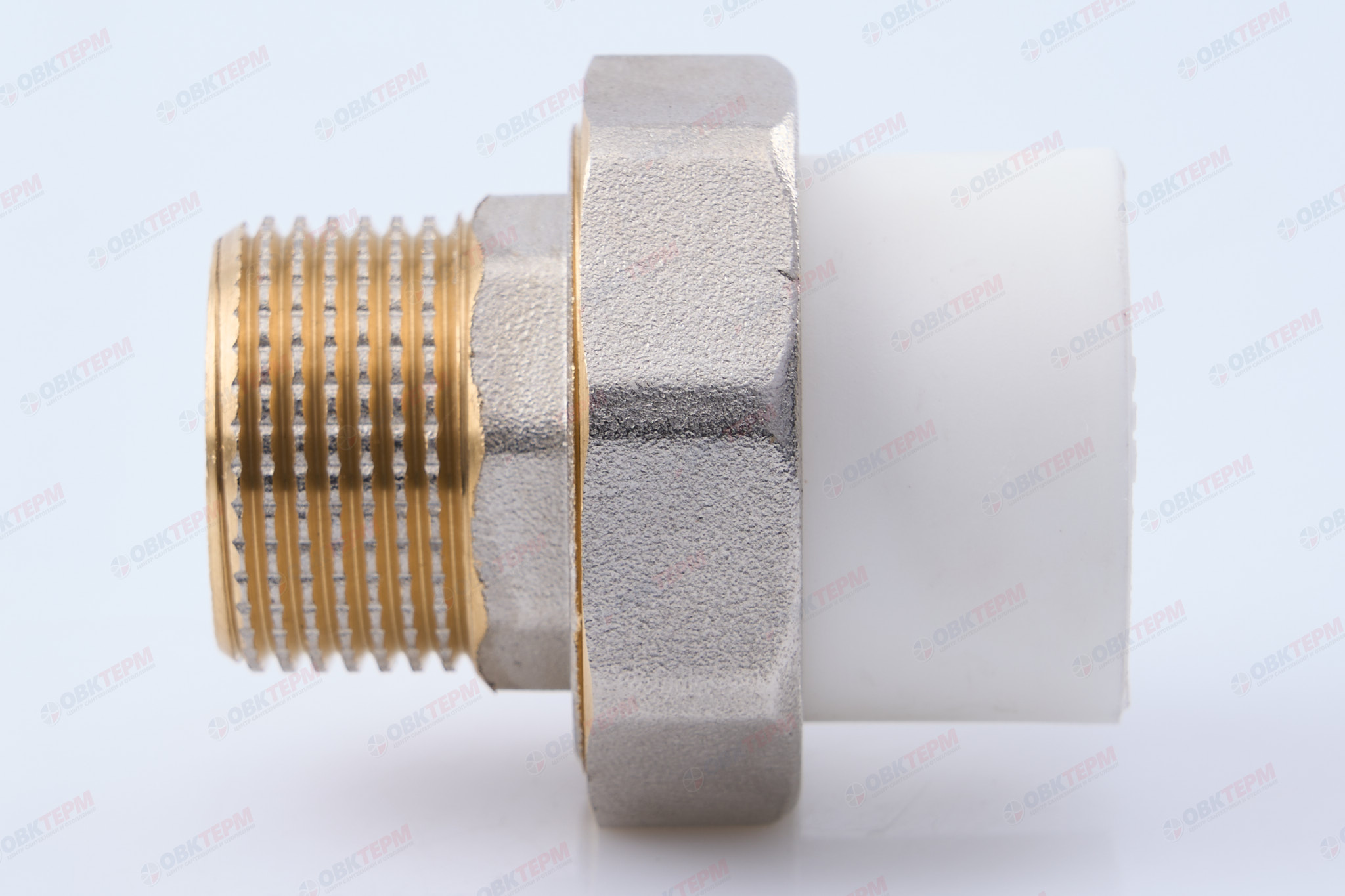 Разборное соединение 25 * 3/4" н    (белый)  (100 шт/ящ)  KOER - Изображение №4