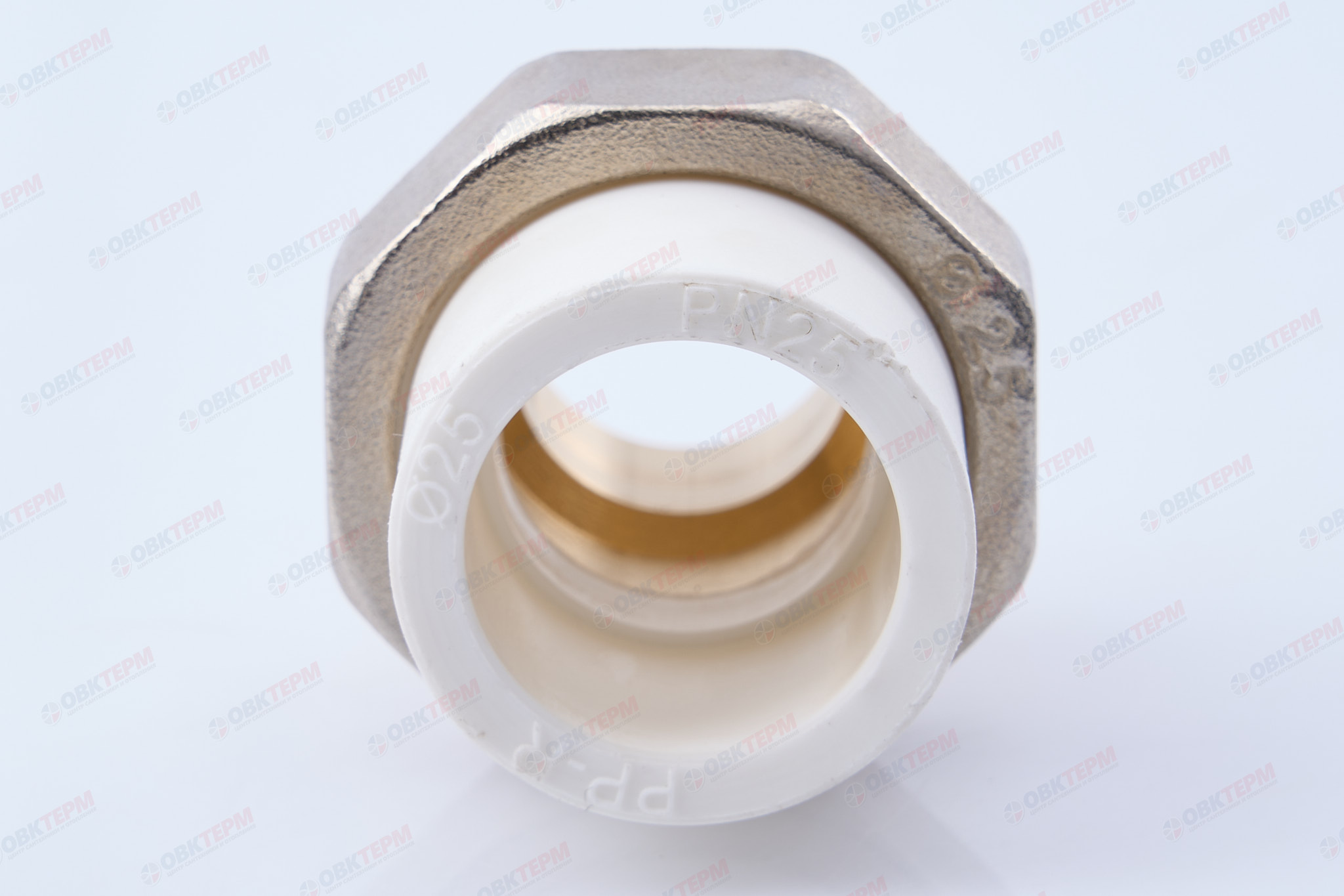 Разборное соединение 25 * 3/4" н    (белый)  (100 шт/ящ)  KOER - Изображение №5