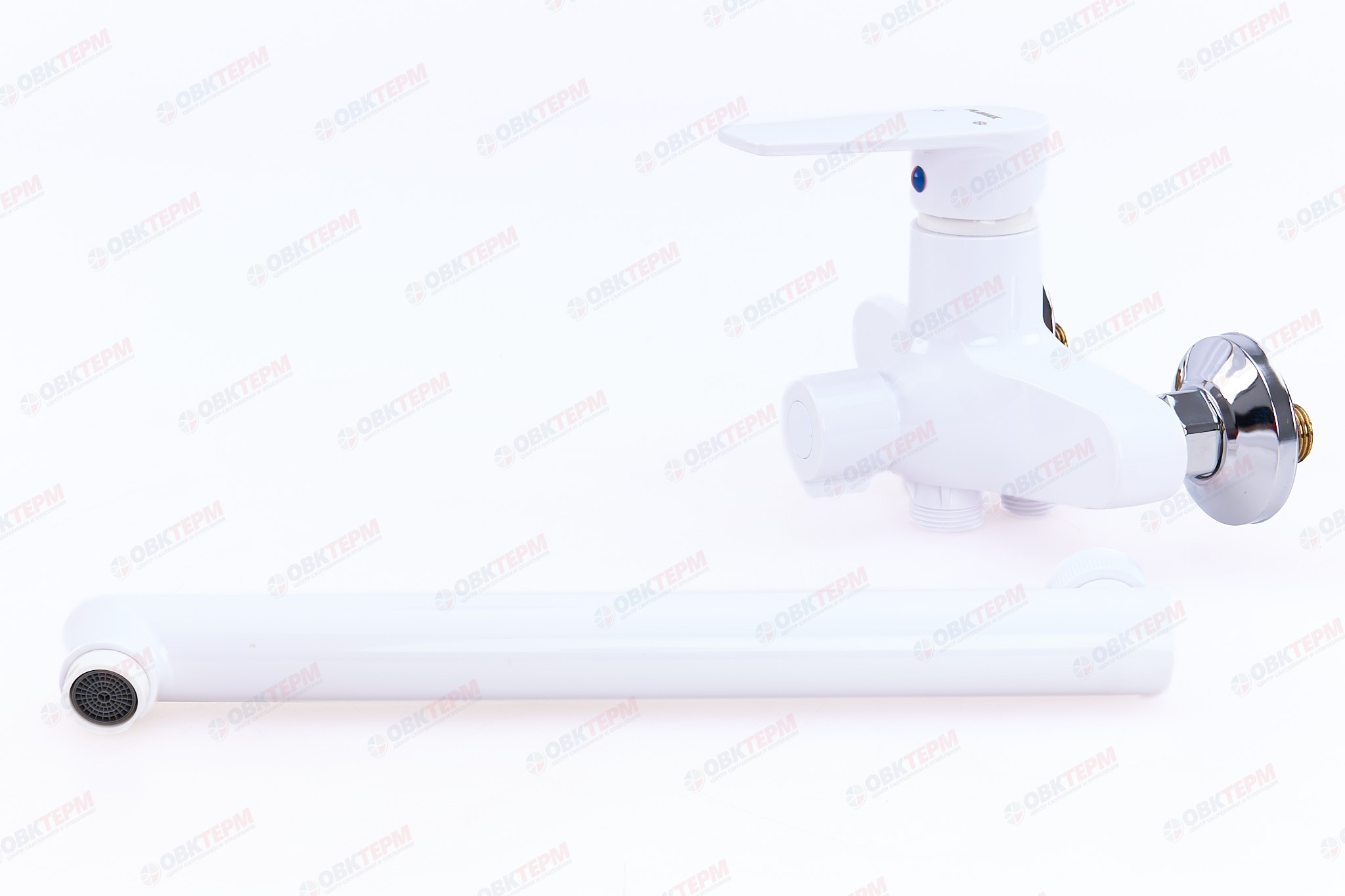 Смеситель д/ванны PLAMIX Oscar-006 EURO White (без шланга и лейки) (24шт/ящ) - Изображение №4