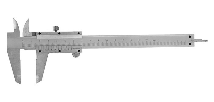 Штангенциркуль VOREL 150 мм с глубиномером, точность 0,05мм - Изображение №1