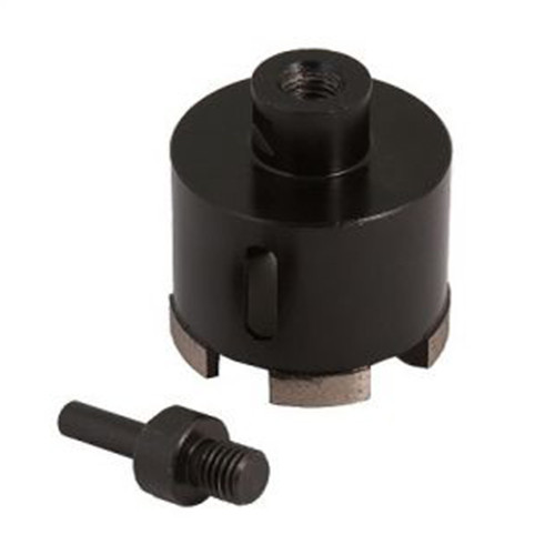 Коронка алмазная по керамограниту 35мм Серебряная пайка ТРИО ДИАМАНТ - Изображение №1