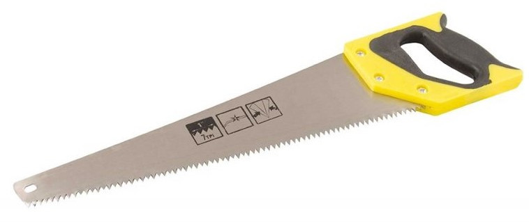 Пила по дереву комби рукоятка каленный зуб 450мм TOLSEN - Изображение №1