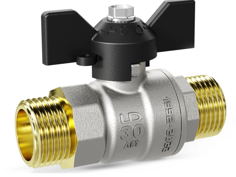 Кран шаровой     LD Pride       1/2"   НН   бабочка - Изображение №1