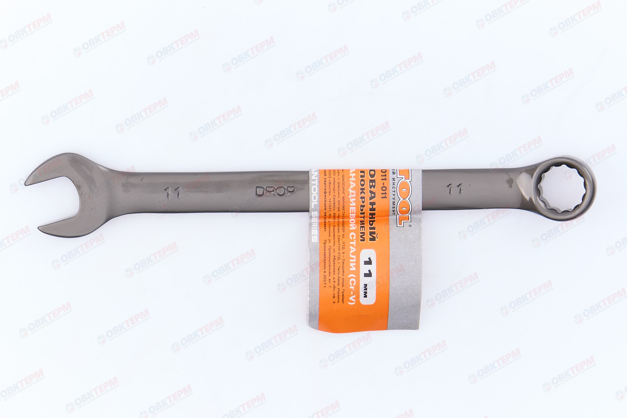 Ключ комбинированный 11 мм CR-V, с черным никелевым покрытием SANTOOL - Изображение №3