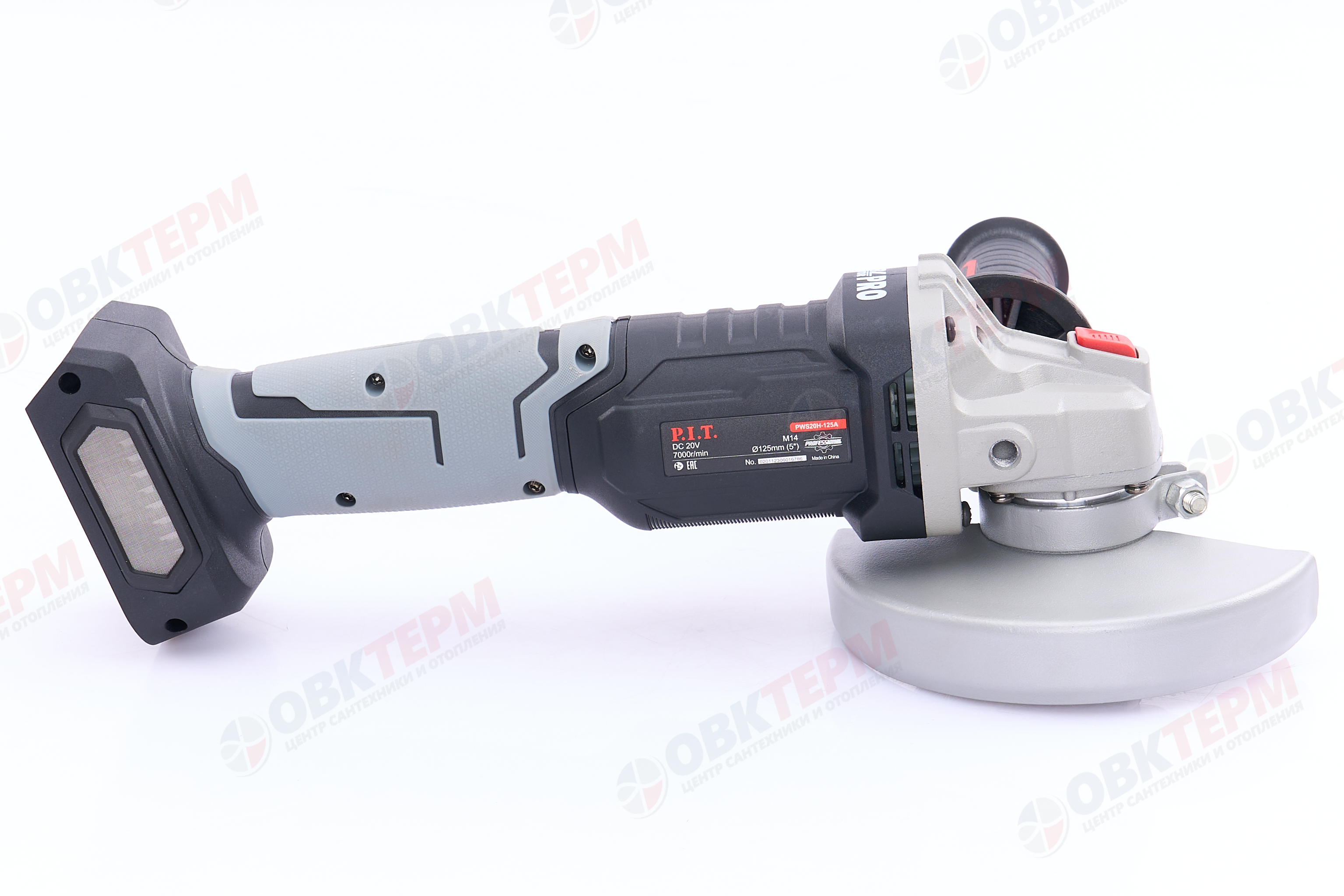 Углошлифовальная машина аккум.Б/Щ PWS20H-125A P.I.T SOLO (20В, 115/125мм, 7000об/мин, БЕЗ АКБ и ЗУ) - миниатюра №16