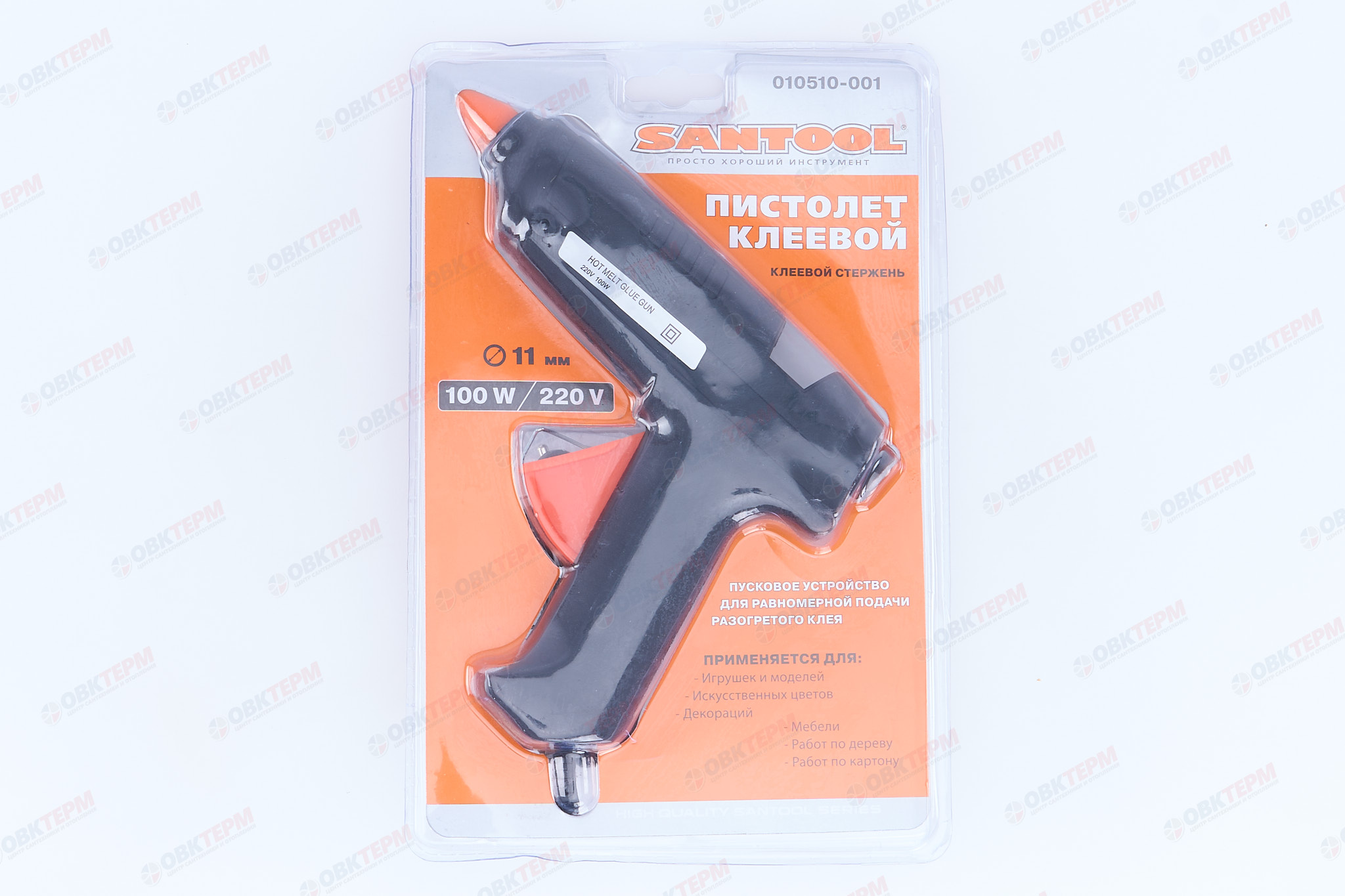 Пистолет клеевой 11 мм, 100W, 220V  SANTOOL - миниатюра №8