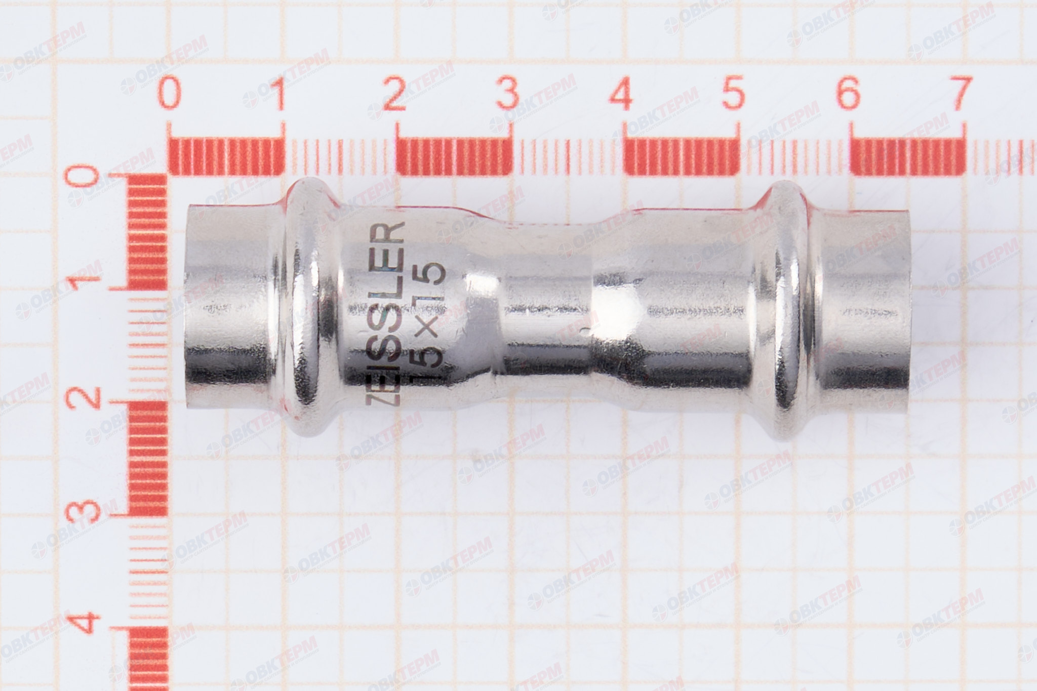 Муфта пресс из нерж.ст.   15  х 15   TIM  (200/5) - Изображение №5