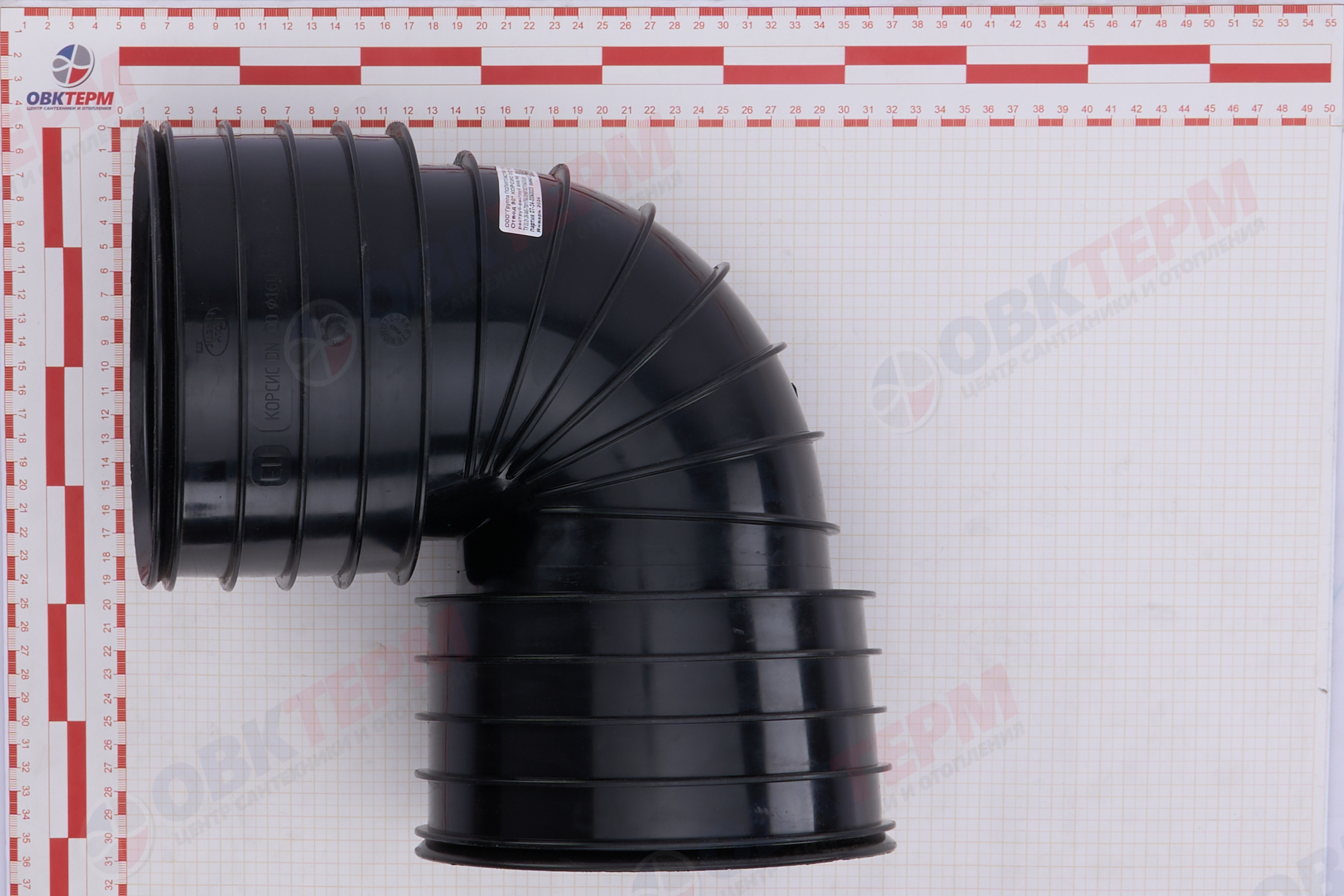 Отвод  КОРСИС DN/OD  160*  90*      SN 8 раструб-раструб - миниатюра №6