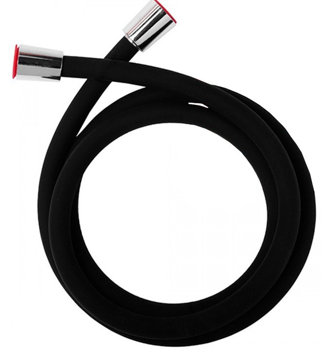 Шланг д/душа ZERIX Chr.Z02 силиконовый 150 см BLACK (50 шт/ящ) - Изображение №2