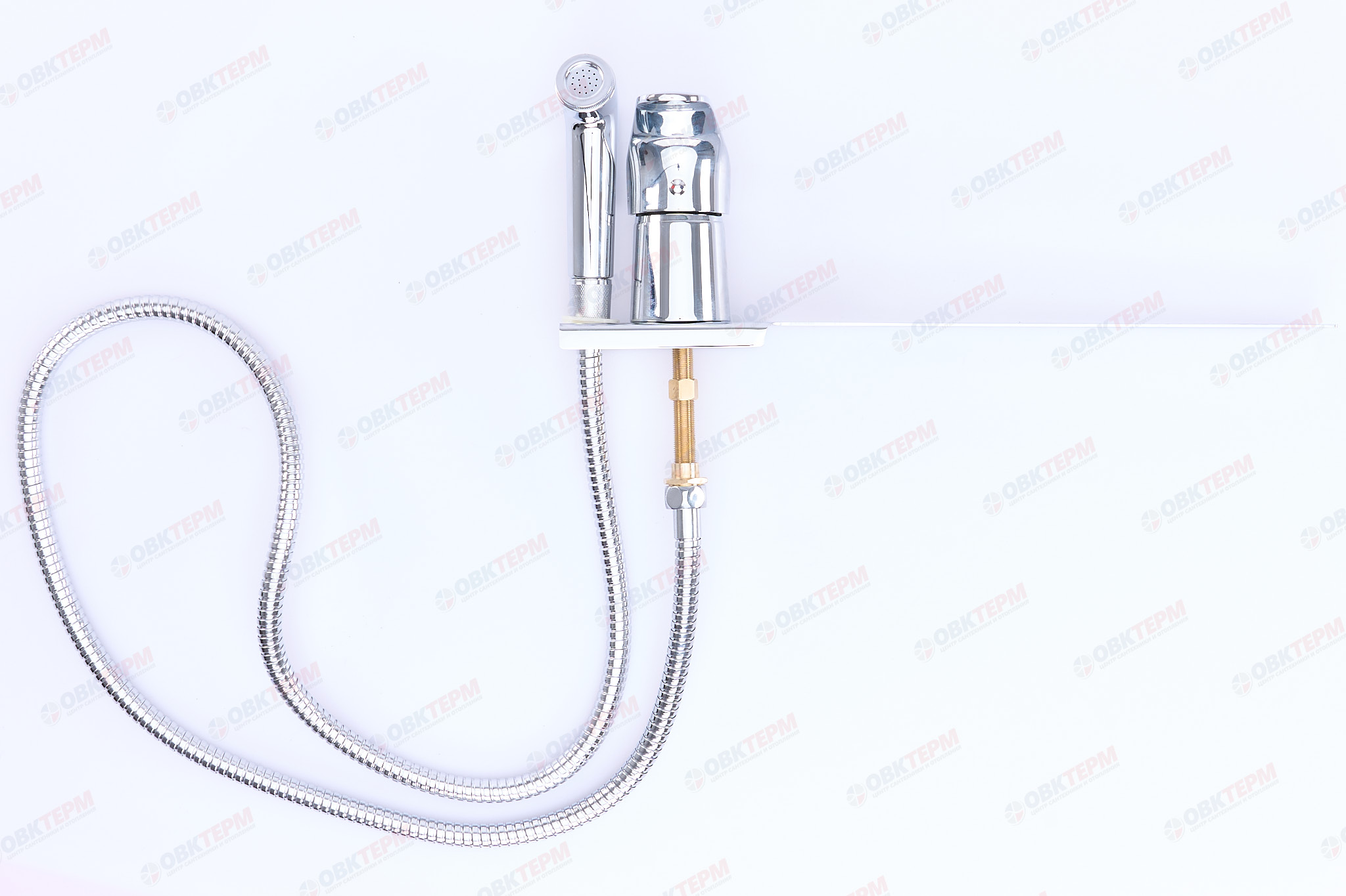 Смеситель с гигиеническим душем ZERIX LR5221 (VEL-002SH) с планкой креп. на унитаз (10шт/ящ) - Изображение №3