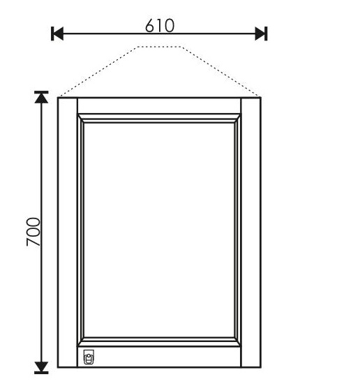 Зеркало 65 УГЛОВОЕ "Florencia" - миниатюра №2