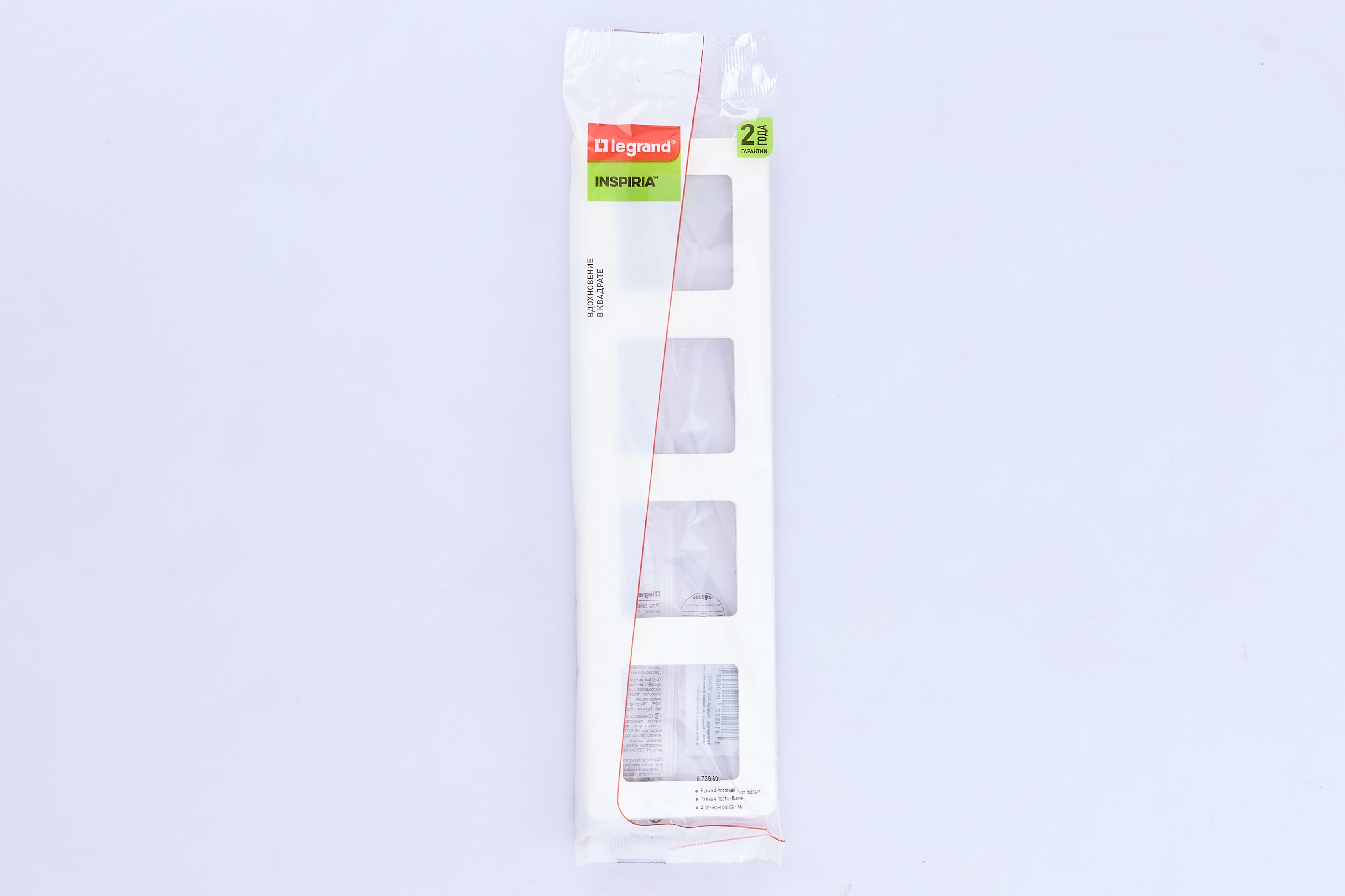 Рамка 4-м белая IEK Inspiria (Legrand) - миниатюра №7