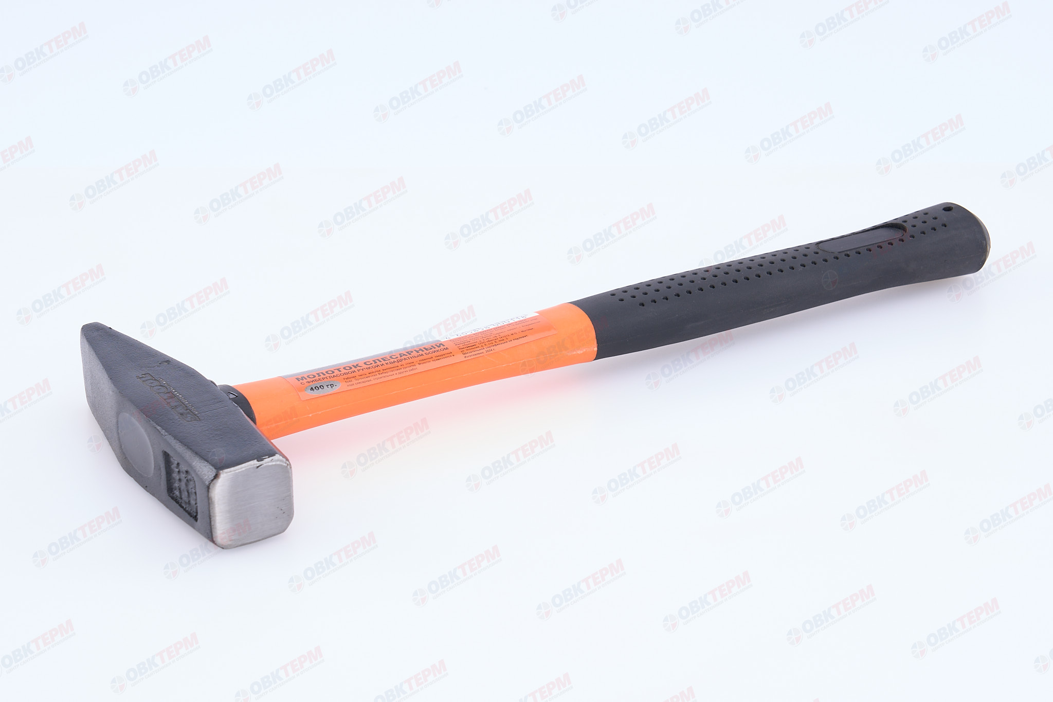 Молоток немецкого типа, фибергласовая ручка, кованый боек 400 гр SANTOOL - Изображение №2