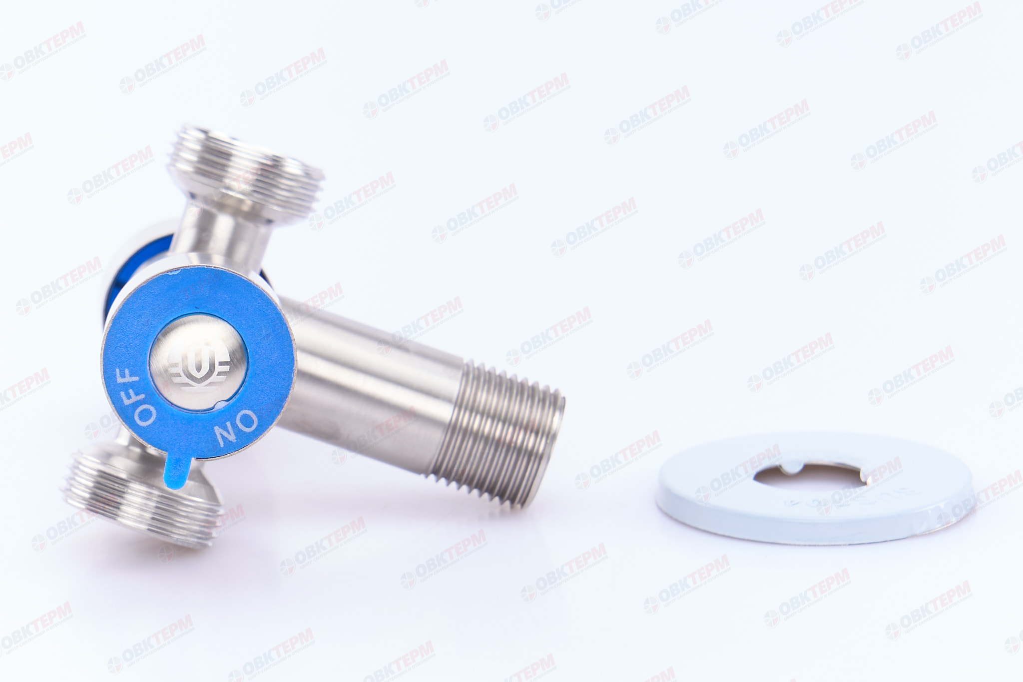 Кран для подкл. с/т приборов       TIM     1/2" - 3/4" - 3/4",   2 выхода в разные стороны    (30/1) - Изображение №3