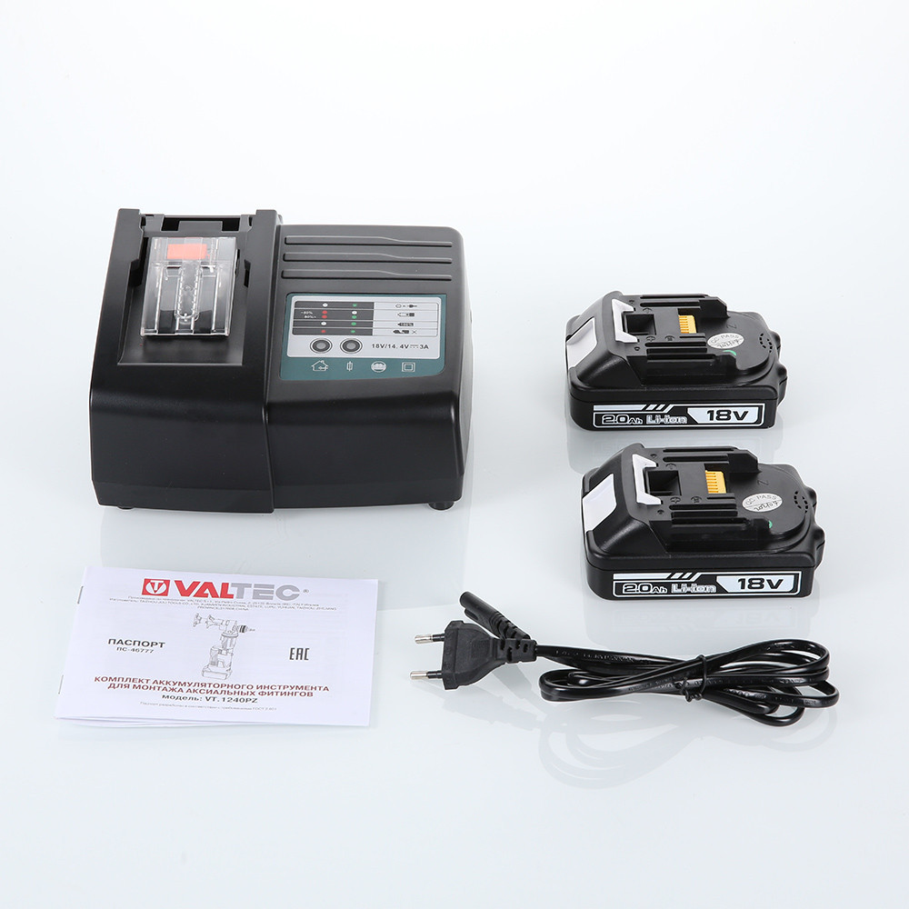 ПОДАРОК. Пресс-инструмент аккумуляторный в комплекте с зарядным устройством 16-32мм (2 А*ч) - Изображение №1