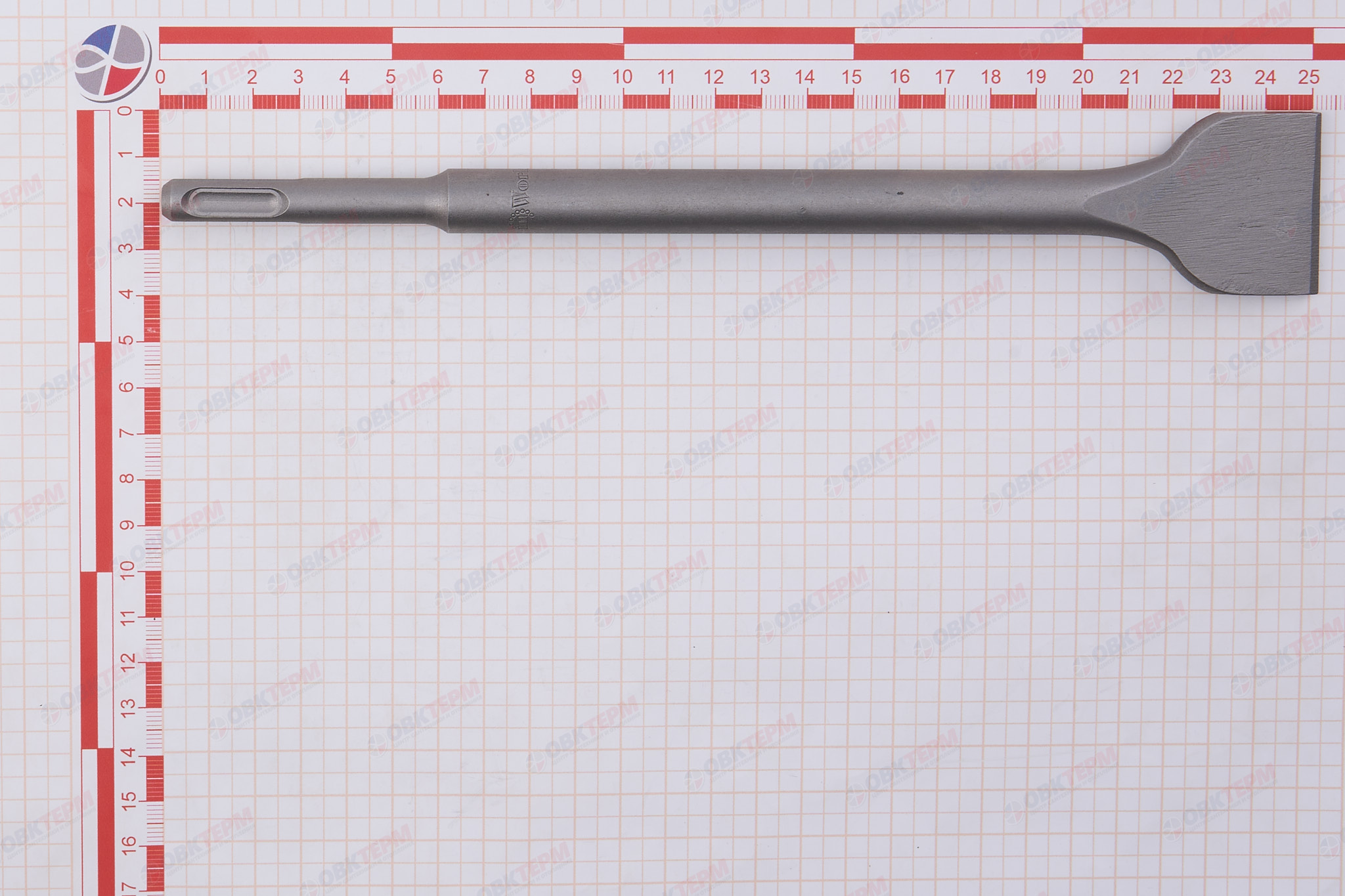 Зубило по бетону широкое, SDS+, 40*14*250 мм, хромистая сталь InWork - миниатюра №6