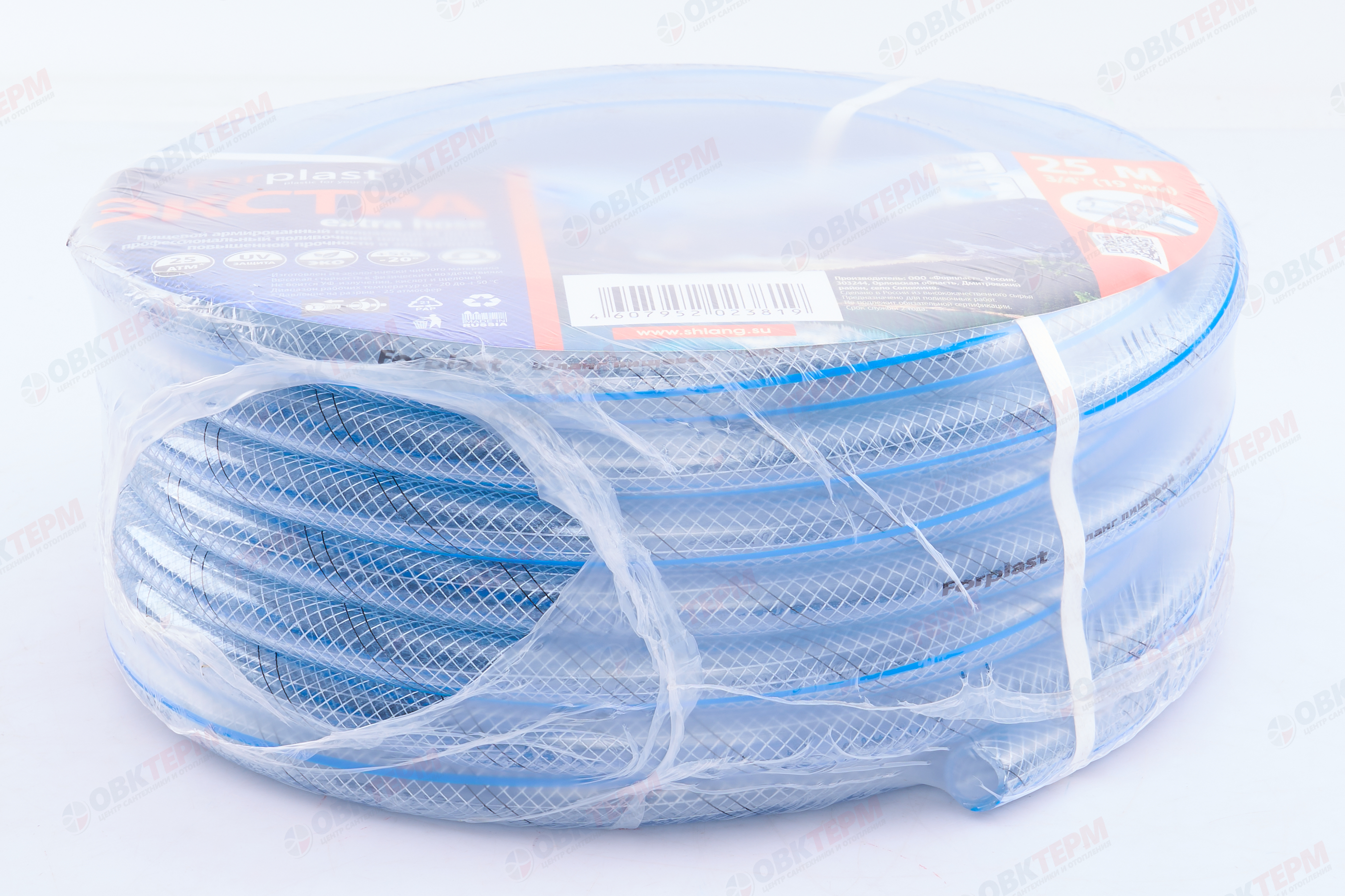 Шланг поливочный прозрачный "Экстра"   3/4"   ПВХ    3-х слойный,армированный (25м) - Изображение №3