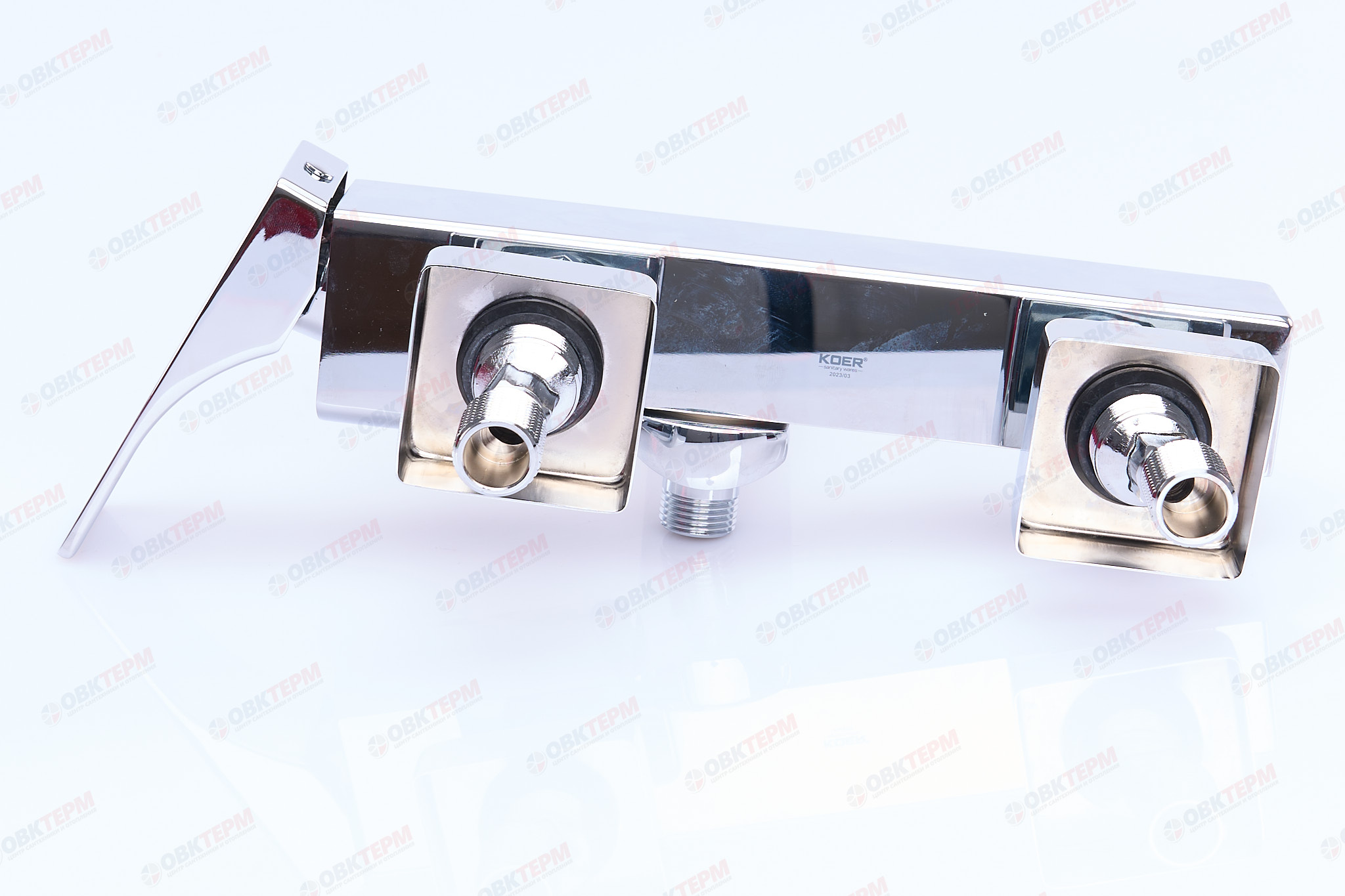 Смеситель д/ванны короткий KOER KB-41010-01  (Цвет хром)  (8шт/ящ) - Изображение №3