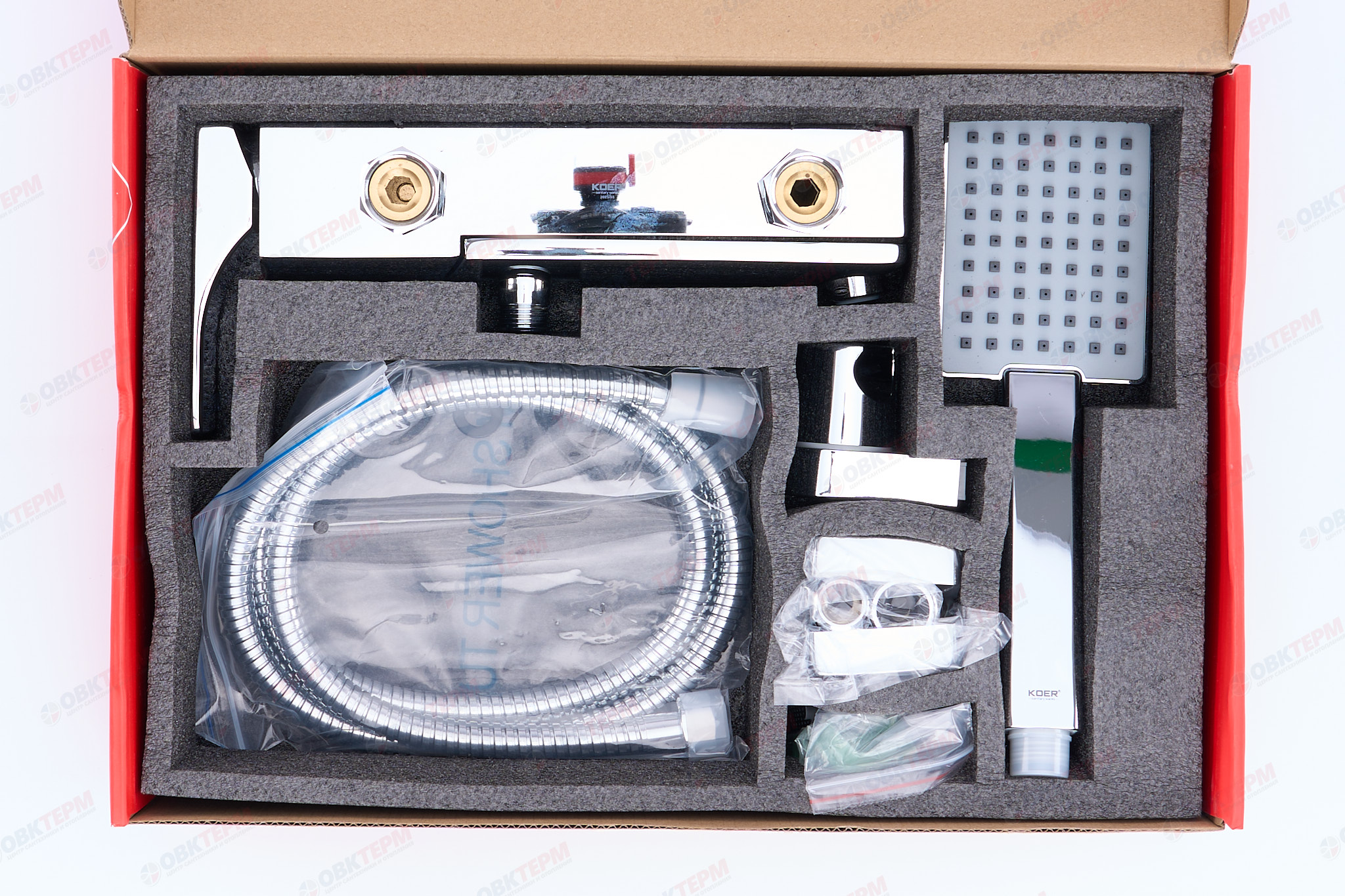 Смеситель д/ванны короткий KOER KB-41010-01  (Цвет хром)  (8шт/ящ) - Изображение №4