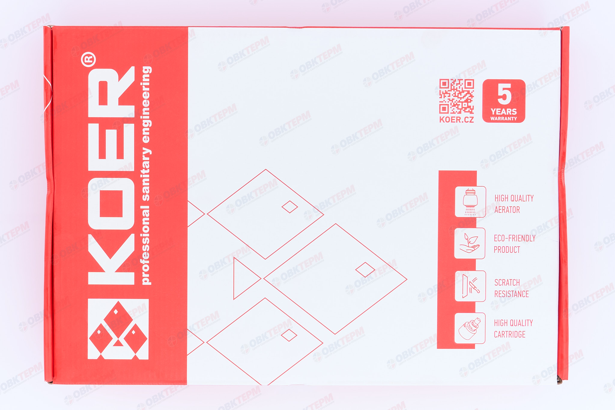 Смеситель д/ванны короткий KOER KB-41010-01  (Цвет хром)  (8шт/ящ) - Изображение №5