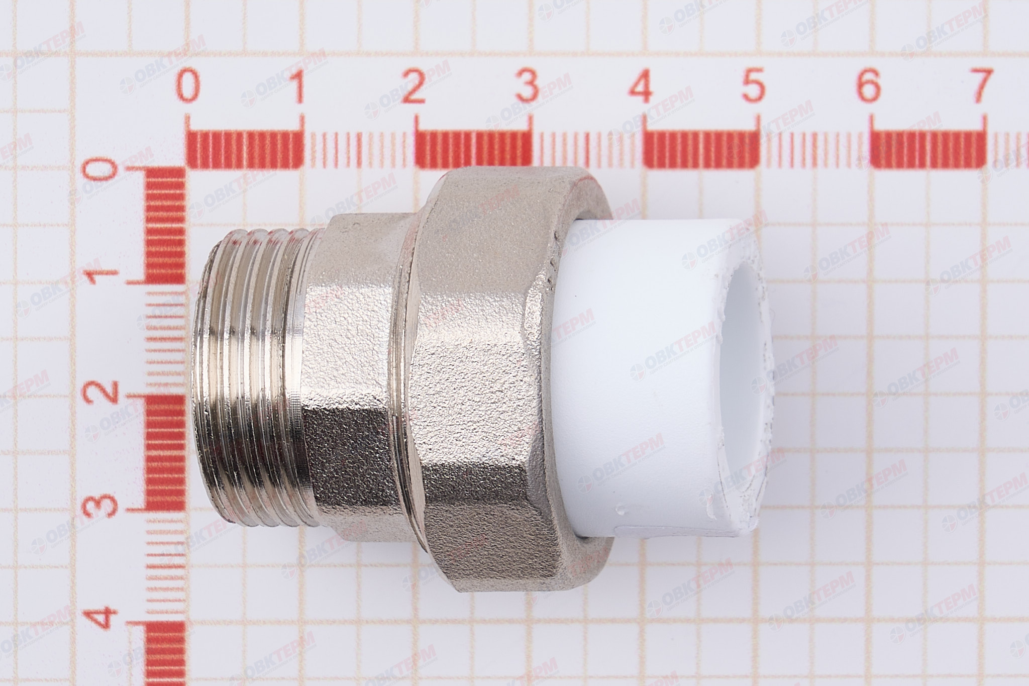 Разборное соединение   20 *  3/4"  Н    БЕЛОЕ PP-R    (RTP)    (200/20) - миниатюра №6