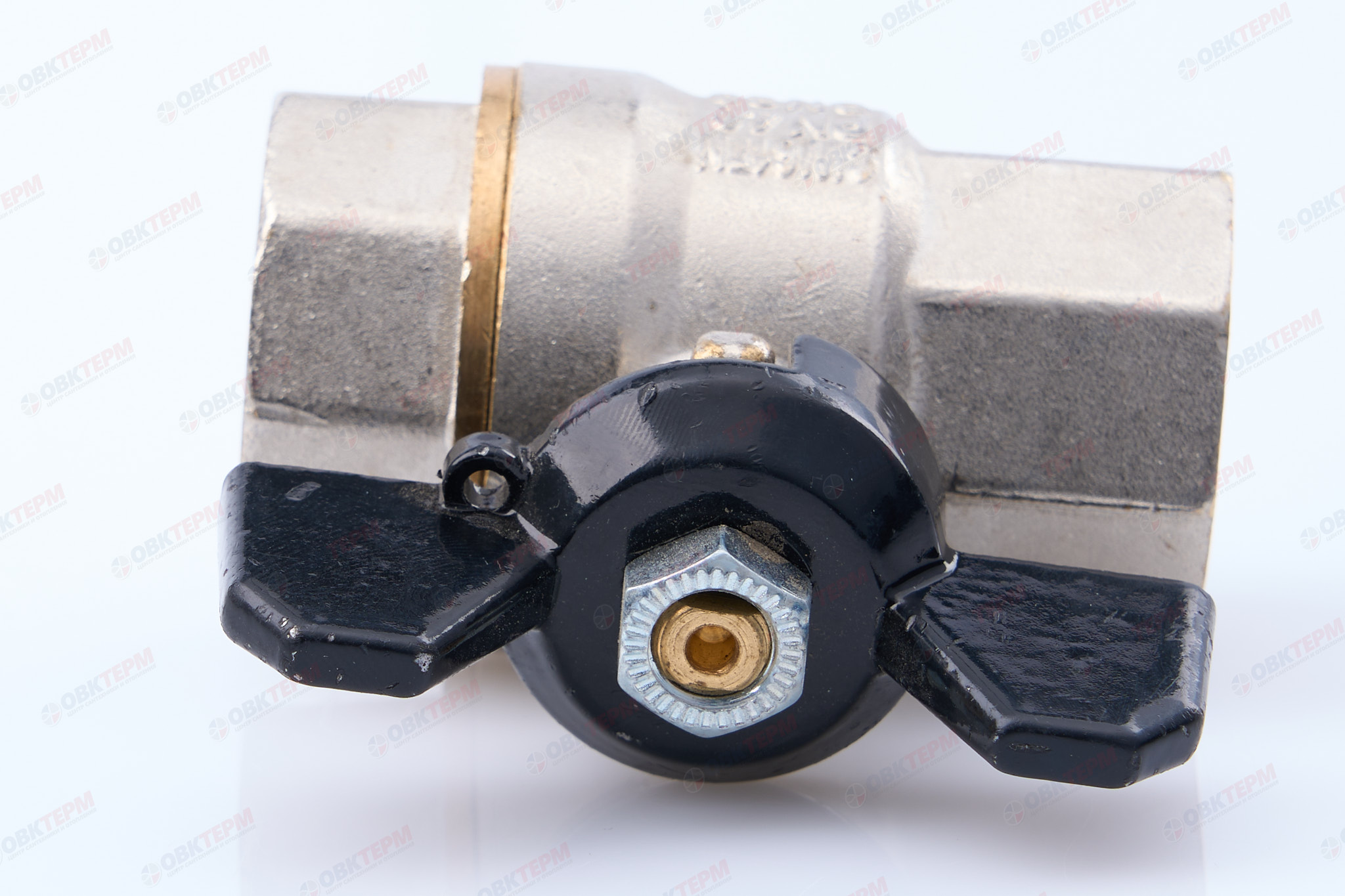 Кран шаровый  RTP PN 40   3/4" ВВ бабочка   (50/10) - миниатюра №6