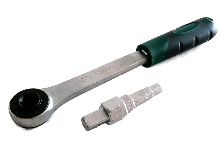 Ключ для американок ступенчатый универсальный с трещеткой 3/8'' - 1/2'' - 3/4'' - 1'' ( 6шт/24ящ) - Изображение №1