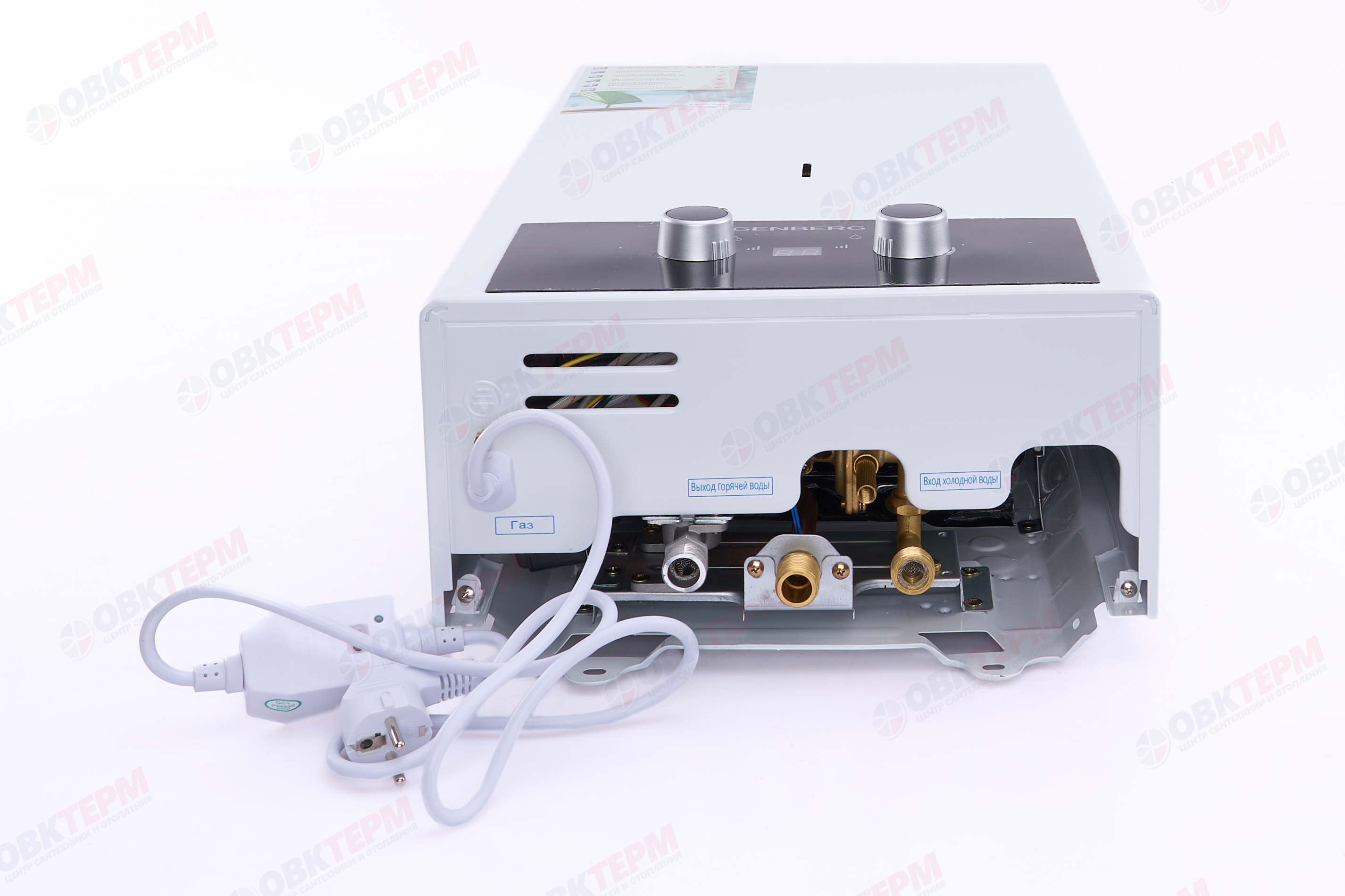 Колонка газовая  GENBERG 410.01 ПОЛУТУРБО   10л. БЕЛАЯ (с трубой)  (ШxВxГ) (ШxВxГ) 340x590x180 мм - миниатюра №6