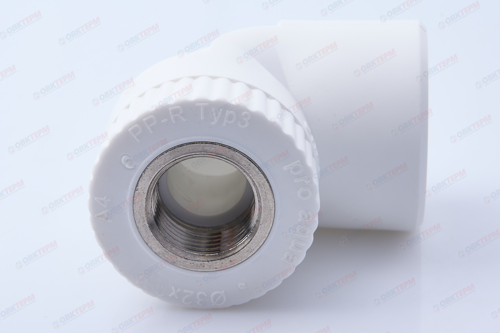 Угол с МРВ  32 *   1/2"   БЕЛЫЙ   (PRO AQUA)      (100/20) - миниатюра №3