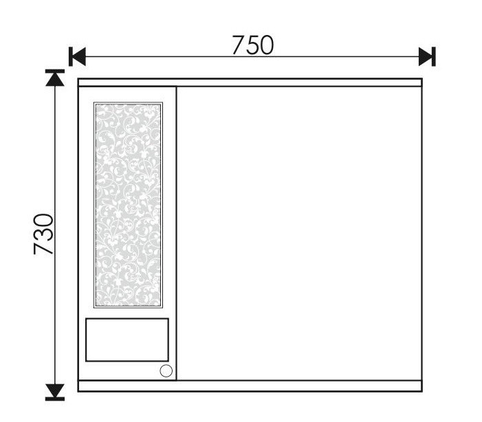 Зеркало EvaGold 75 "Emili" патина серебро - миниатюра №2