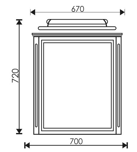 Зеркало 70 "Giovanni" - миниатюра №2
