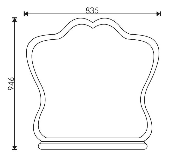 Зеркало 85 "Leon" - миниатюра №2