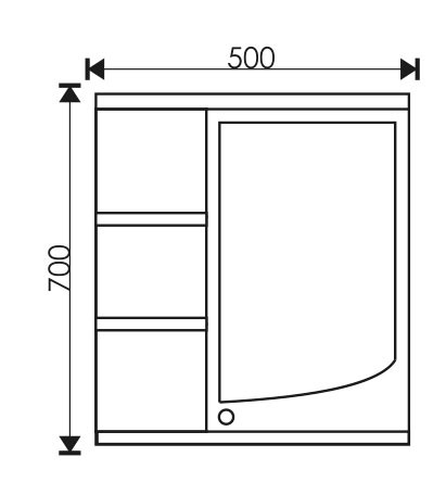 Зеркало EvaGold 55 "Spring"  салат - миниатюра №3