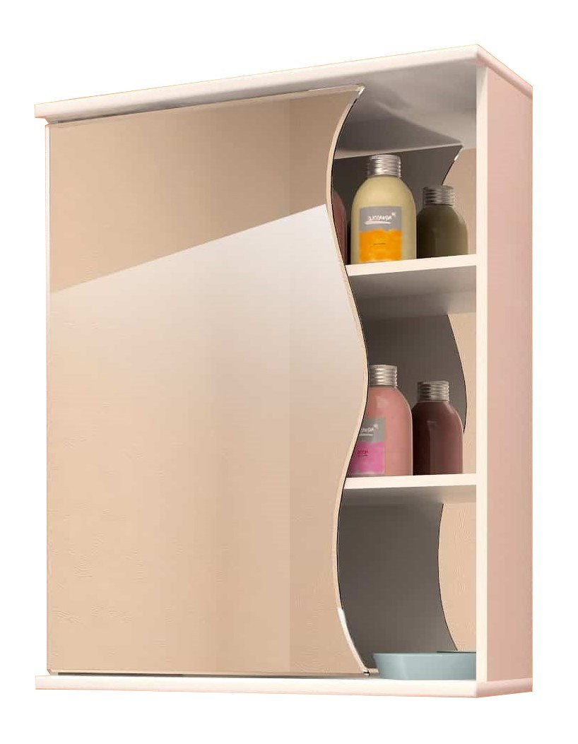 Зеркало EvaGold 55 "Wave"  Сосна Карелия - изображение №1