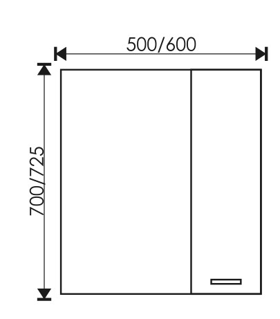 Зеркало EvaGold 50 "НИКА" правое - Изображение №2