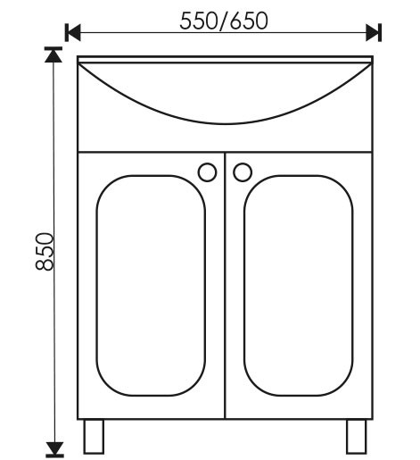Тумба EvaGold 65 "ILLUSION" - миниатюра №2