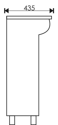 Тумба EvaGold 55 "Spring" (ум Элеганс 55) салат - миниатюра №2