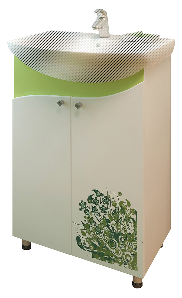 Тумба EvaGold 55 "Spring" (ум Элеганс 55) салат - изображение №1