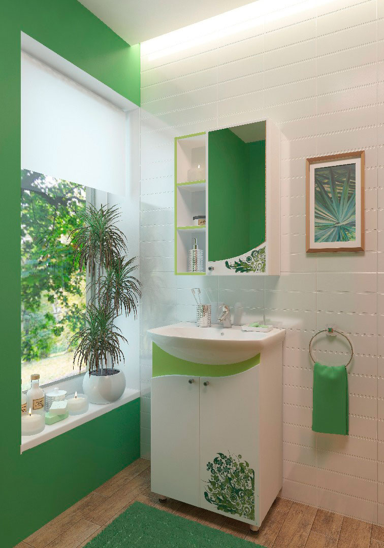 Тумба EvaGold 55 "Spring" (ум Элеганс 55) салат - миниатюра №4