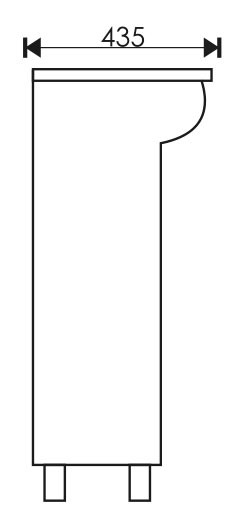 Тумба EvaGold 55-2  "Spring" (ум Элеганс 55) бежевый - миниатюра №2