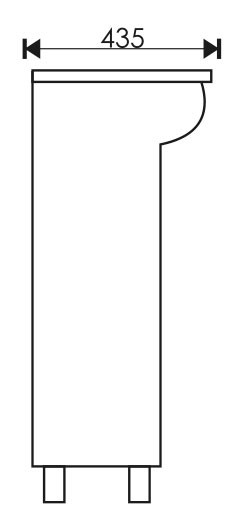 Тумба EvaGold 55-5  "Spring" (ум Элеганс 55) черн - миниатюра №2