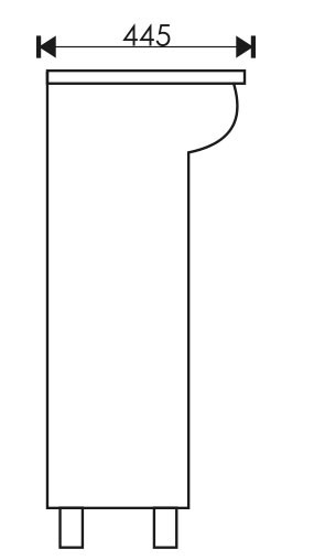 Тумба EvaGold 55 "Wave"  Сосна Карелия  (ум Уют 55) - миниатюра №2