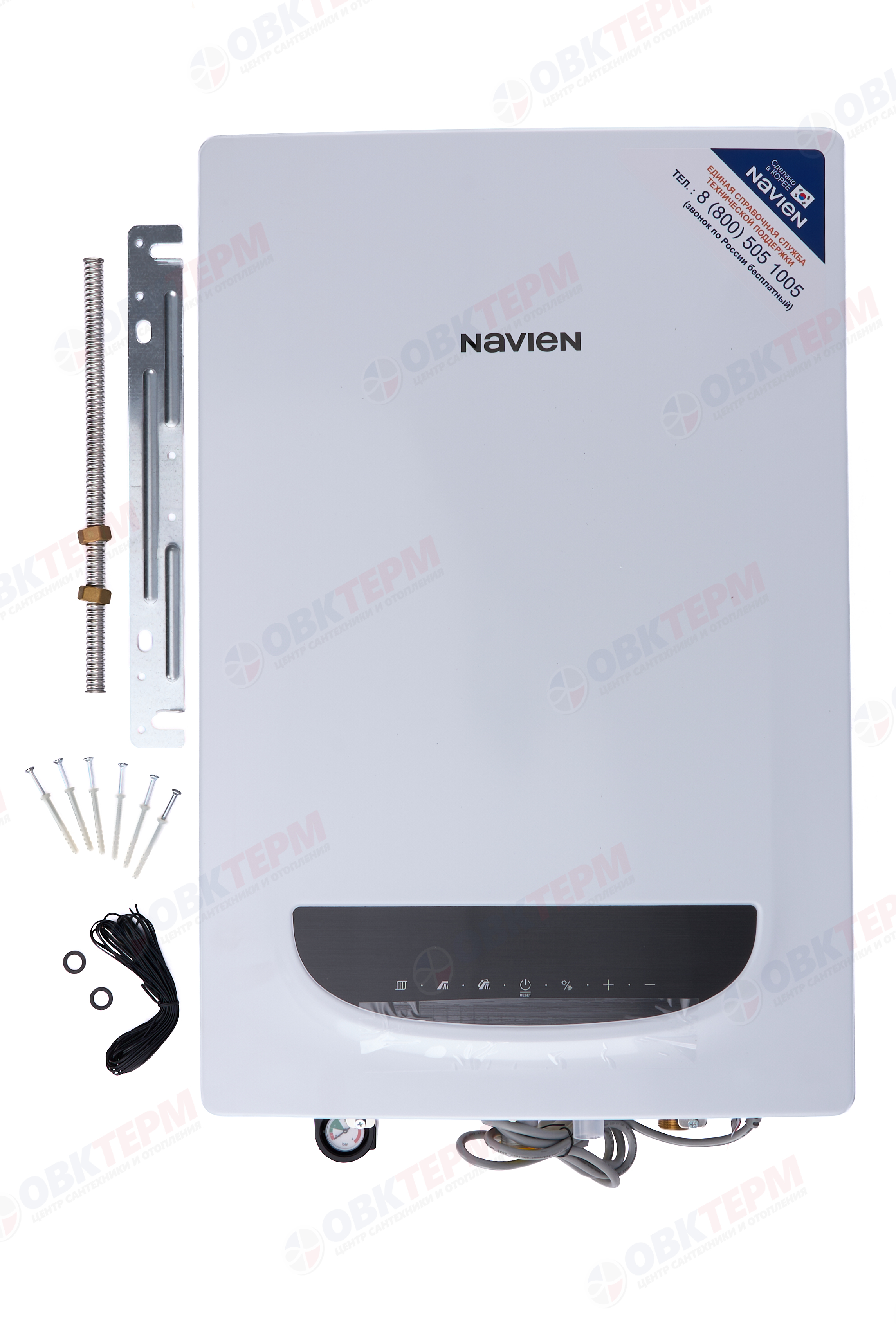 Котел газовый настенный NAVIEN Deluxe ONE-40K (40 кВт, 1-х конт, турбо,без трубы) - миниатюра №5