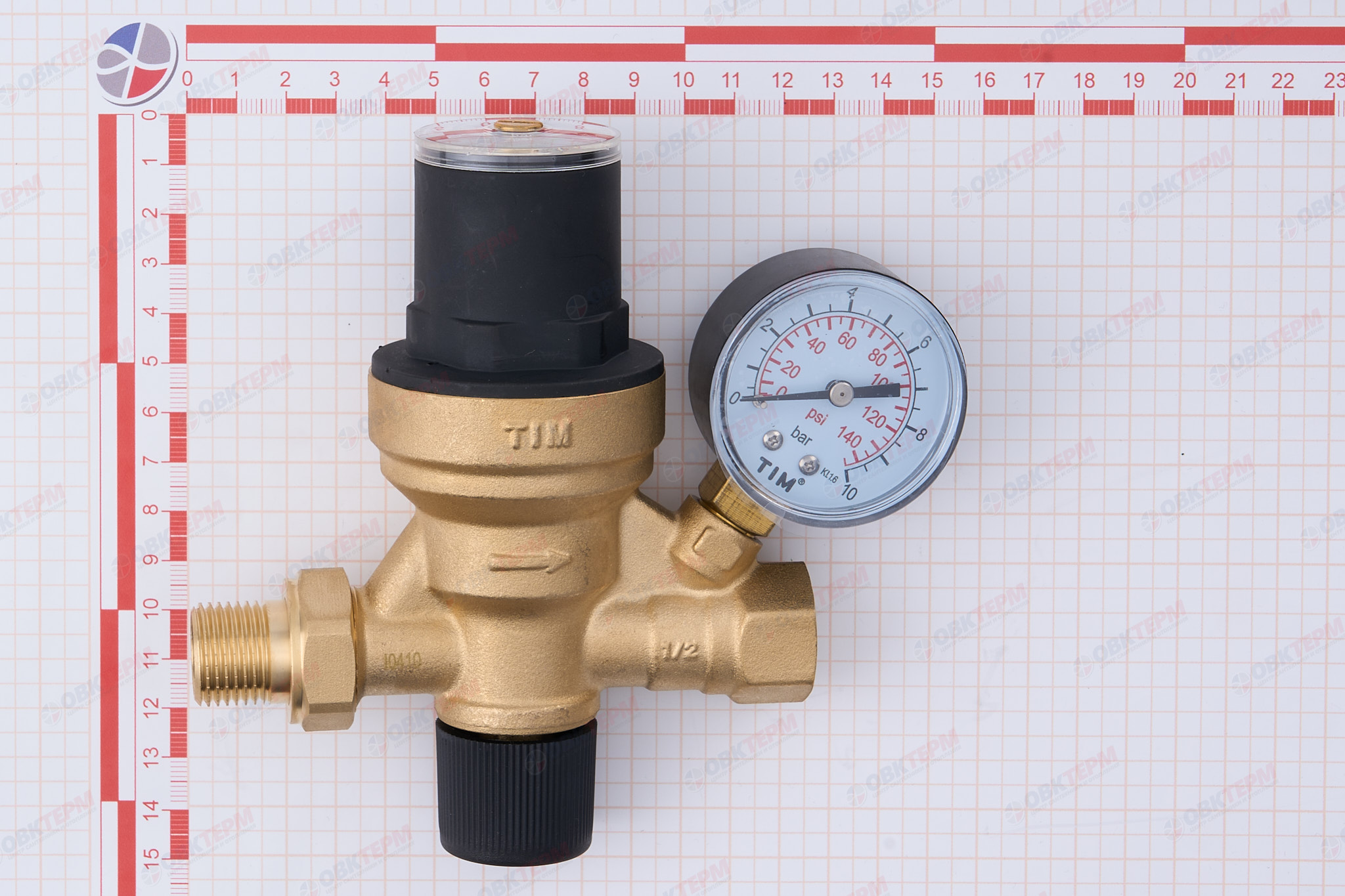 Клапан подпитки TIM 1/2 с манометром   (1шт/20ящ) - миниатюра №7