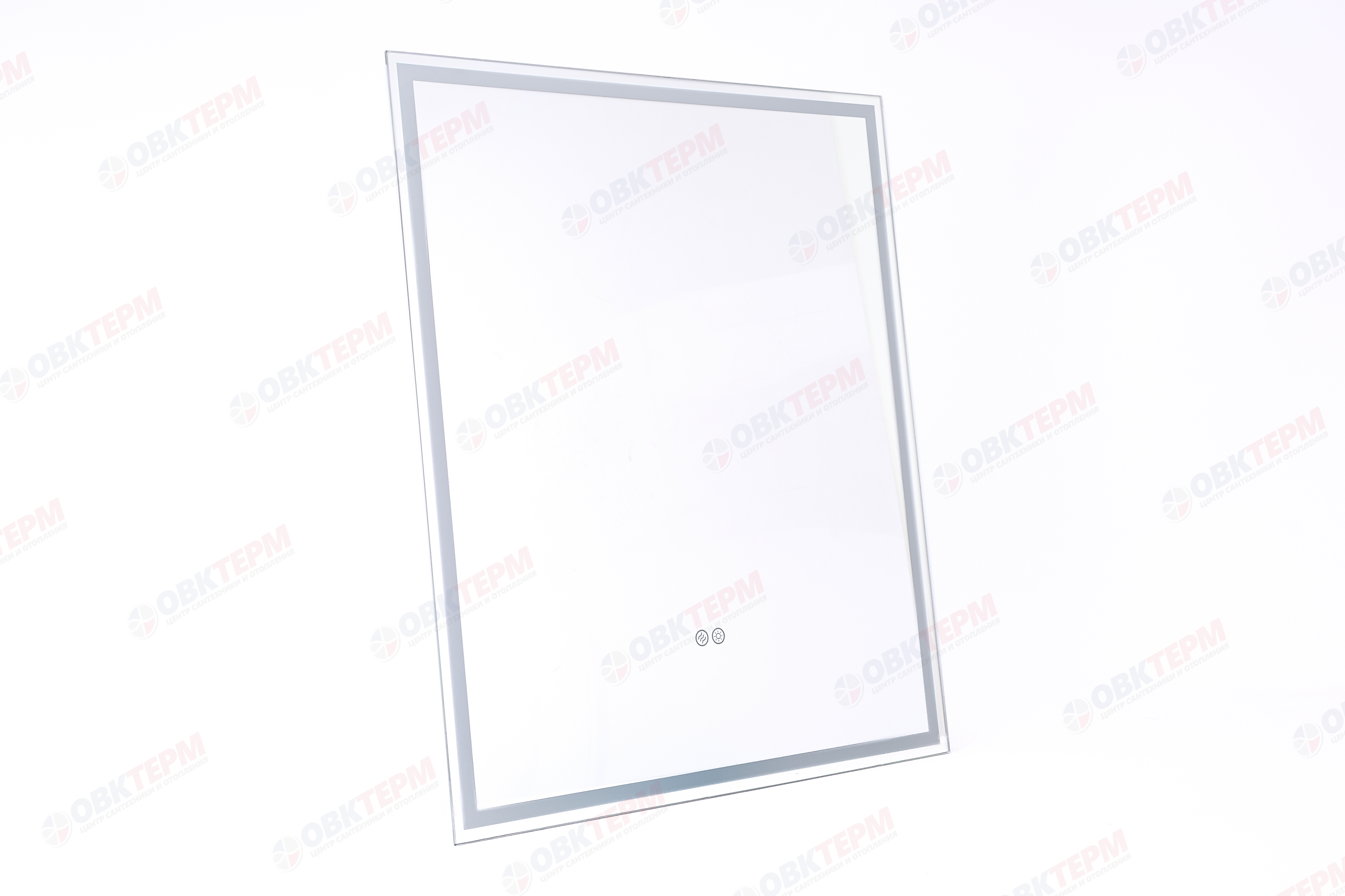 Зеркало  600х700 Solo Plus с LED подсветкой,подогревом и двойным сенсорным выкл. Кайман Glassiko - Изображение №2