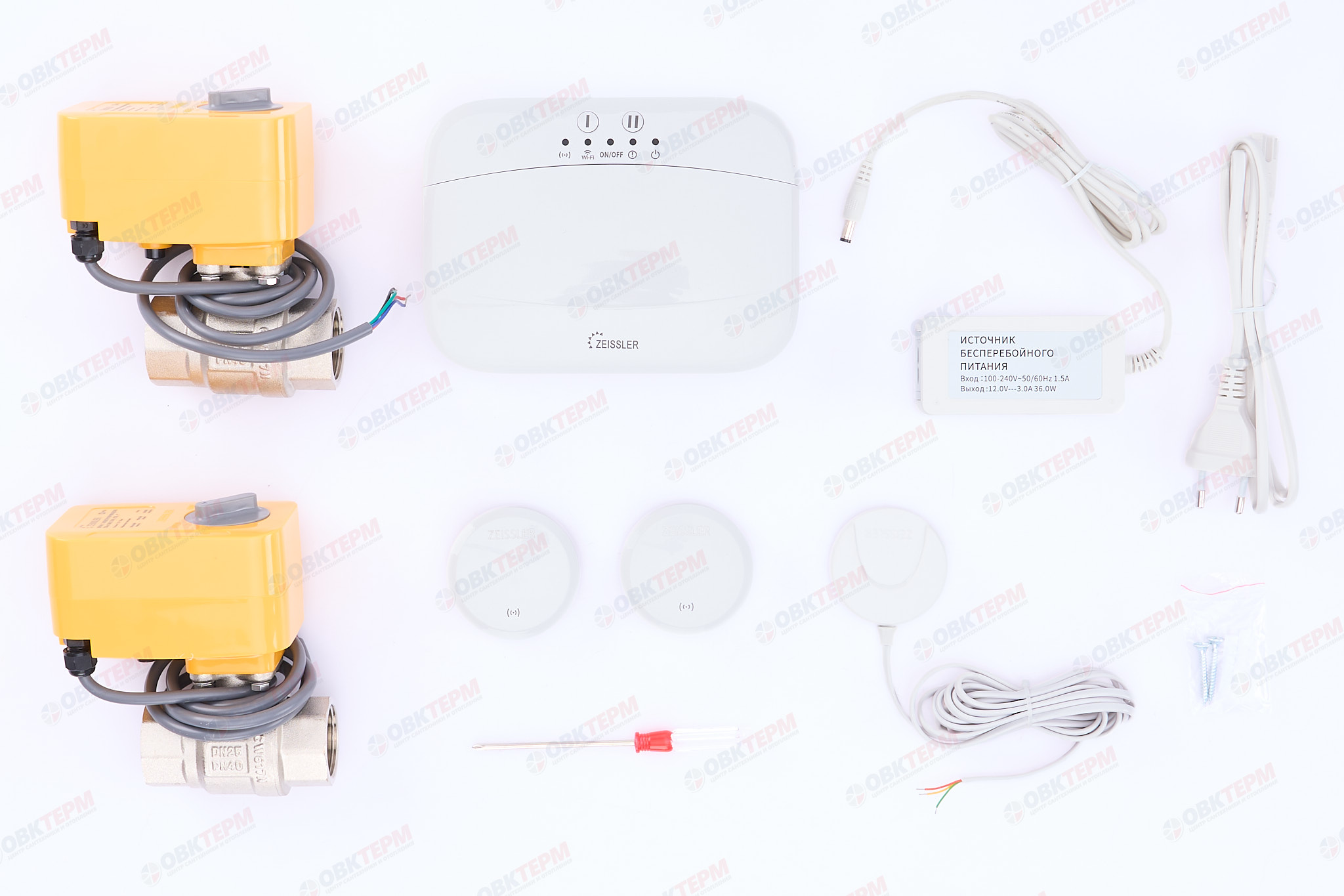 ZEISSLER Защита от затопления TUYA 1" (модуль управления  - 1 шт, 2 беспр. датчика, 1 пров.   (4/1) - Изображение №3