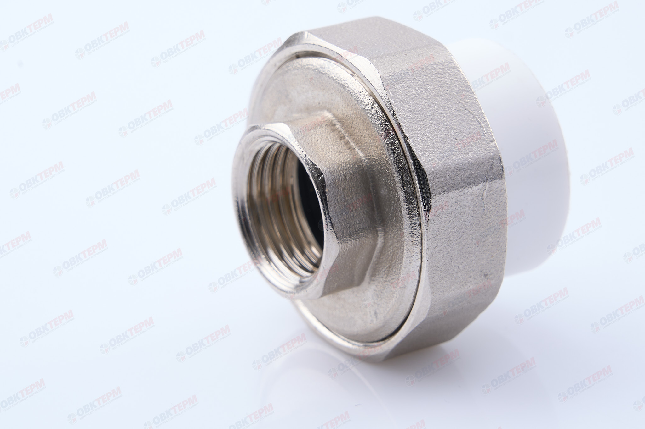 Разборное соединение   25 *  1/2"  В   БЕЛАЯ          (PRO AQUA)    (60/10) - Изображение №1